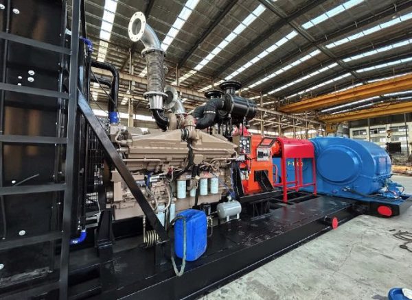 High-power diesel-driven pump unit
